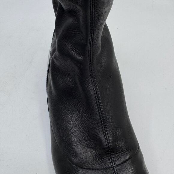 CHANEL Lambskin Leather Knee High  Cap Toe Riding Boots (box + dustbag) - Picture 11 of 16